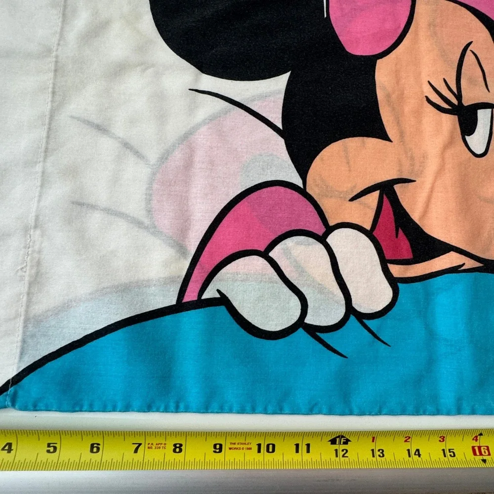 Vintage Disney Minnie Mouse Pillowcase Cartoon Character Pillow Case Single‎